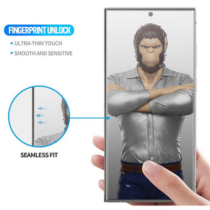 Blueo HD Applicator Pro Screen Protector Film for Apple iPhone 16 Pro, Tempered Glass, Full Glue, 3D, Black