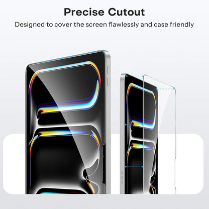 Blueo HD Screen Protector Film for Apple iPad Air 11 (2024), Tempered Glass, Full Glue