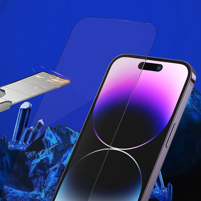 Blueo Sapphire Applicator Pro Screen Protector Film for Apple iPhone 16 Pro Max, Tempered Glass, Full Glue, Black