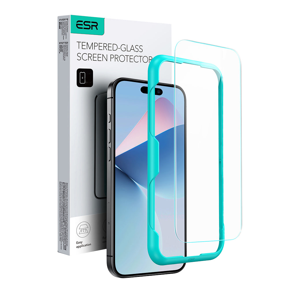 ESR Screen Protector for Apple iPhone 16 Pro Max, Tempered Glass, Full Glue
