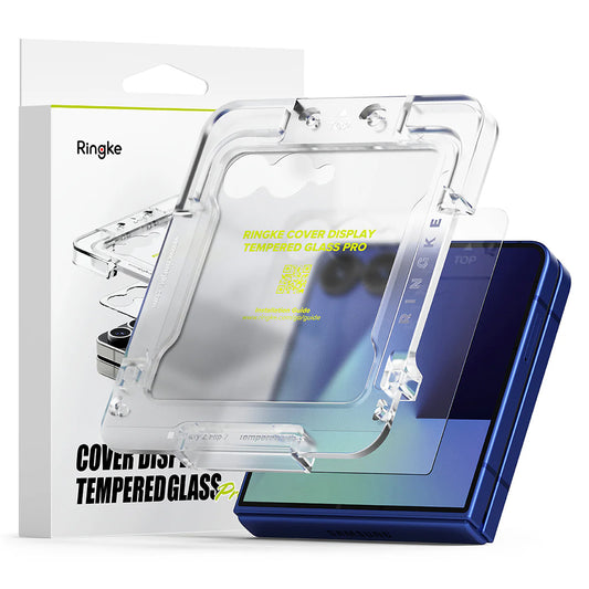 Ringke Cover Display Exterior Screen Protector for Samsung Galaxy Z Flip7 F766, Tempered Glass, Full Glue, Set of 2 pieces
