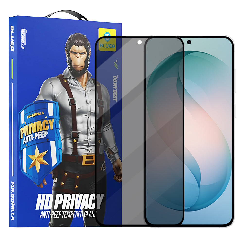 Blueo Anti-Peep Privacy Screen Protector for Samsung Galaxy S26 Plus S947, Tempered Glass, Full Glue