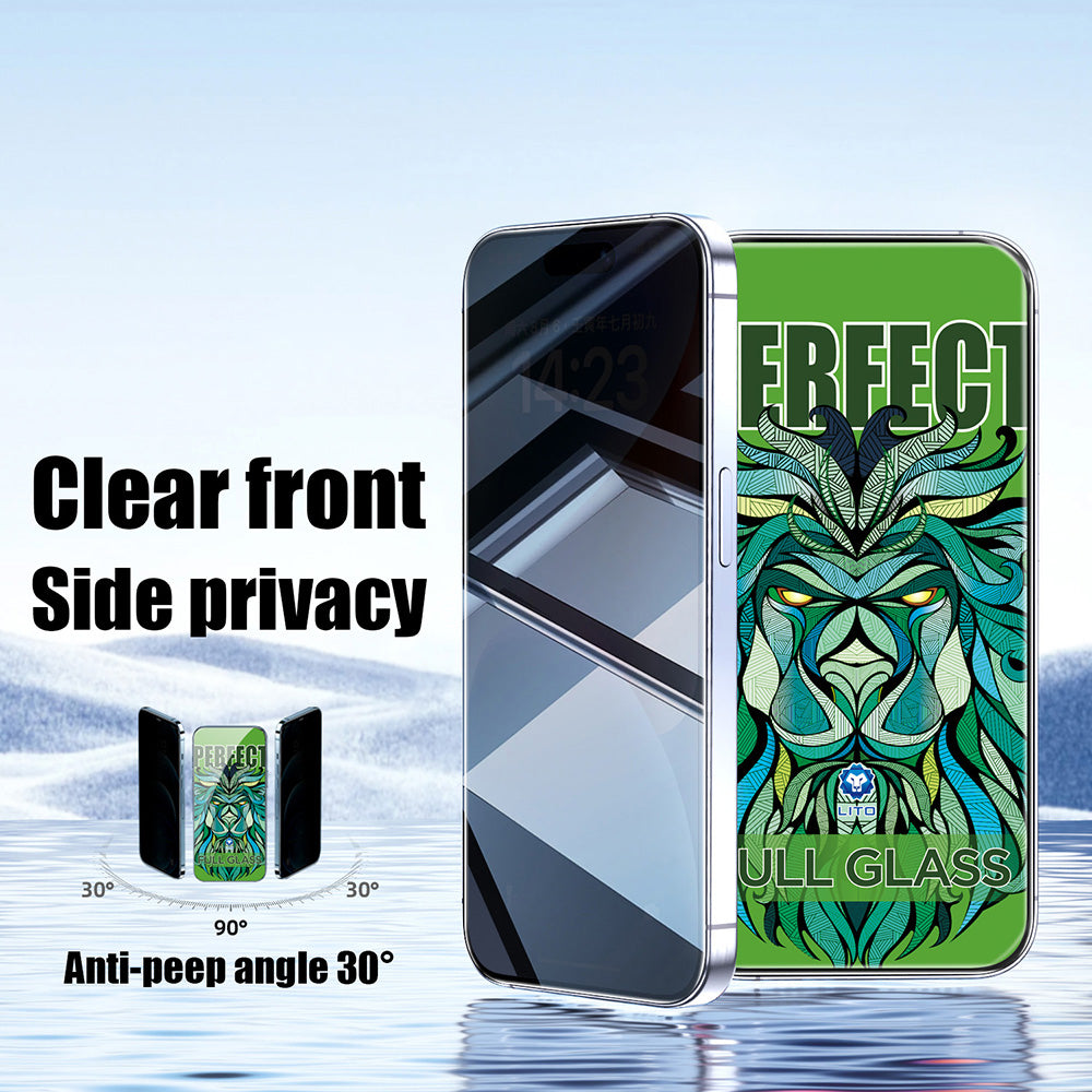 Privacy Screen Protector Lito D+ Max Strong for Apple iPhone 17 Air, Tempered Glass, Full Glue