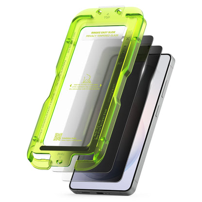 Ringke Easy Slide Screen Protector for Samsung Galaxy S26 Ultra S948, Tempered Glass, Full Glue, Set of 2 Pieces, Black