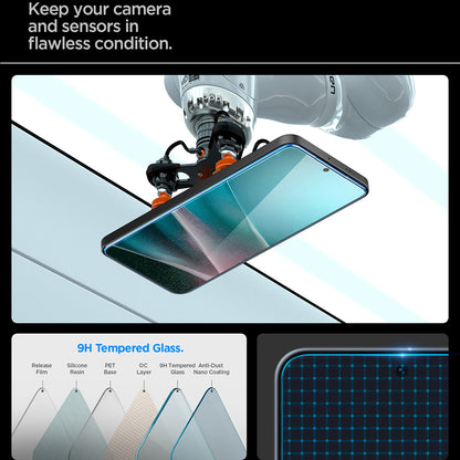 Spigen GlastR EZ FIT HD Screen Protector for Samsung Galaxy A37 5G / A36 A366, Tempered Glass, Full Glue AGL11365
