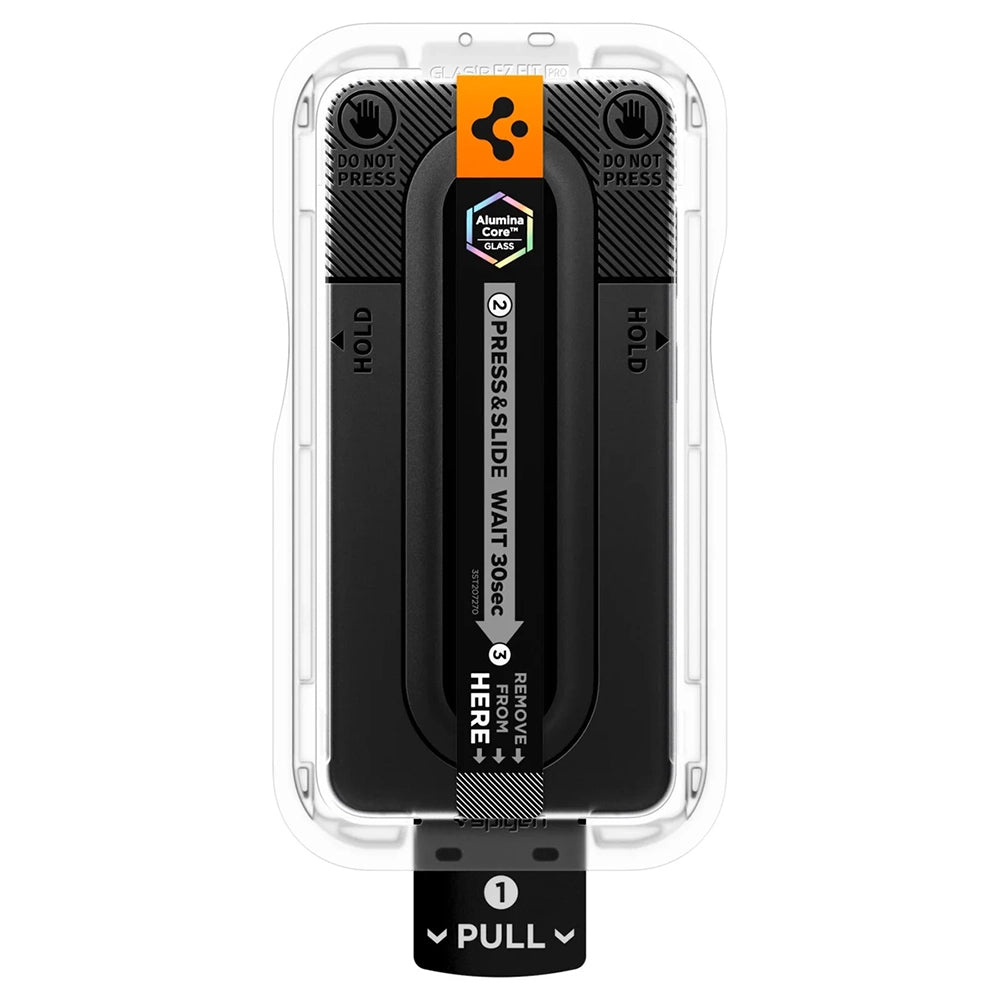 Spigen GlastR EZ FIT Pro HD Screen Protector for Samsung Galaxy S26 FE S741, Tempered Glass, Full Glue, Set of 2 pieces AGL11811