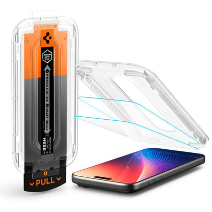 Spigen GlastR EZ FIT Pro Screen Protector for Apple iPhone 17 Pro Max / 16 Pro Max, Tempered Glass, Full Glue