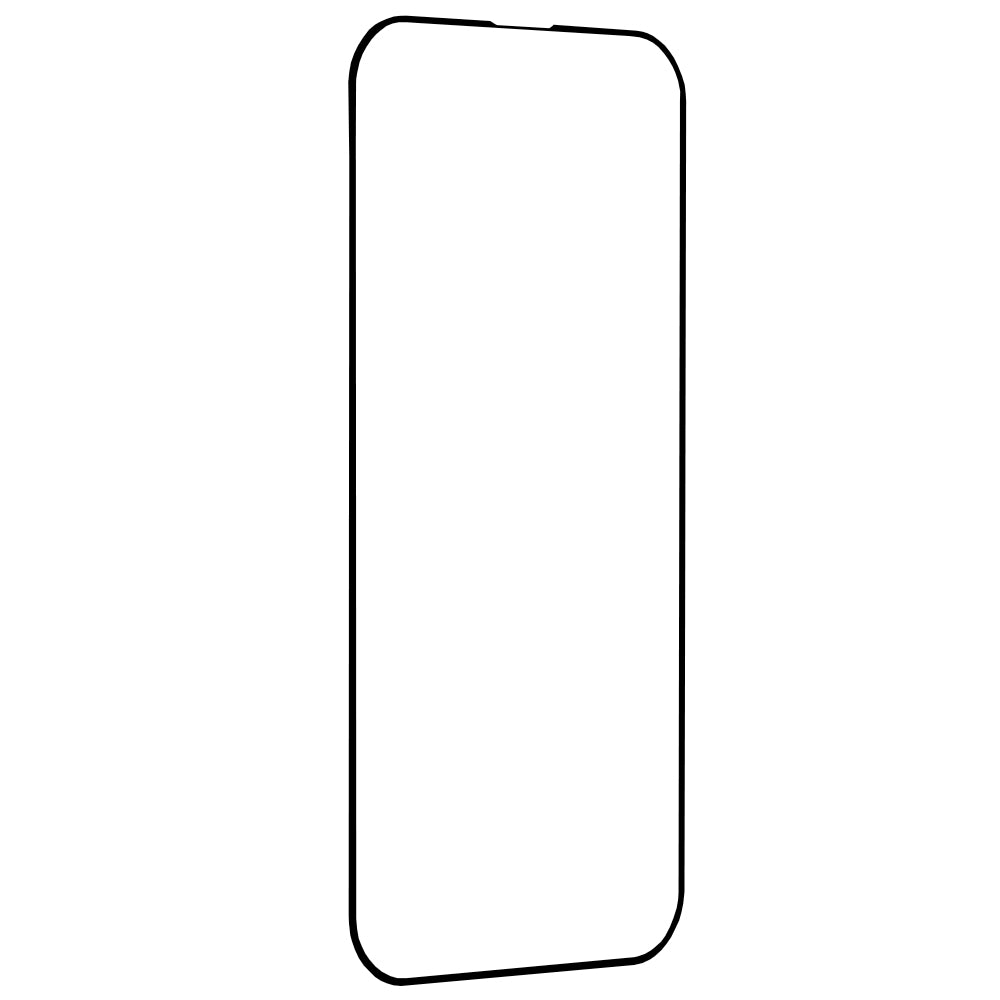 Techsuit Screen Protector Film for Apple iPhone 14 Pro, Tempered Glass, Full Glue, 111D, Black