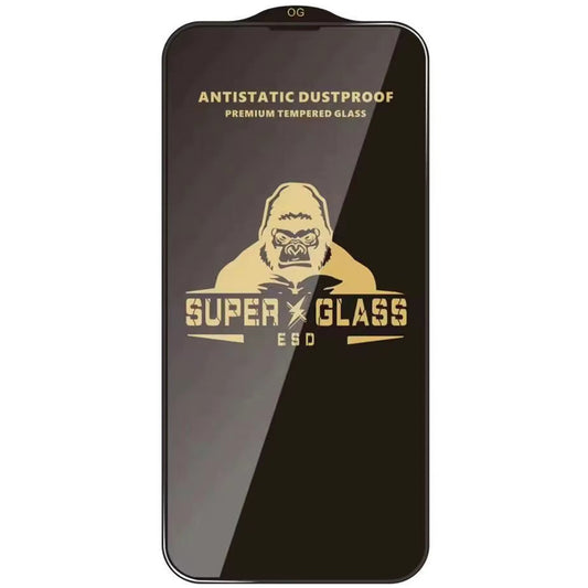 Techsuit Screen Protector Film for Apple iPhone 18 Pro Max, Tempered Glass, Full Glue, Black
