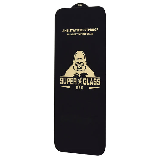 Techsuit Screen Protector for Honor 600 Smart, Tempered Glass, Full Glue, Black