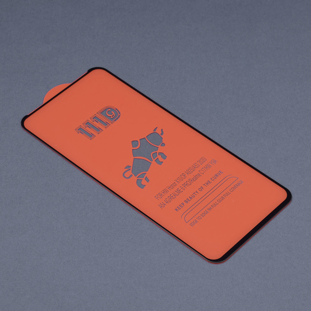 Techsuit Screen Protector Film for Xiaomi Poco M4 Pro / Redmi Note 11S / Note 11, Tempered Glass, Full Glue, 111D, Black