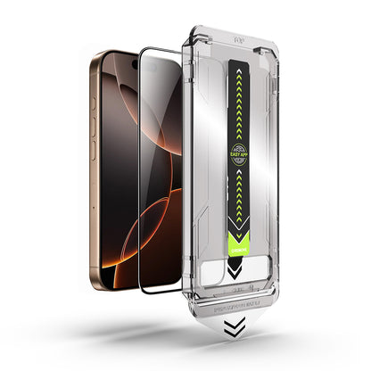 Techsuit TitanGlass Screen Protector for Apple iPhone 11 / XR, Tempered Glass, Full Glue, Black