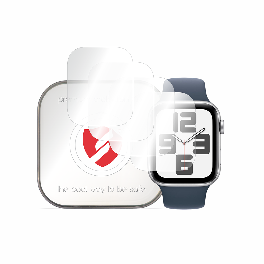 Smart Protection Premium Classic Screen Protector for Apple Watch 45mm / 44mm Series, Set of 4 pieces, Plastic