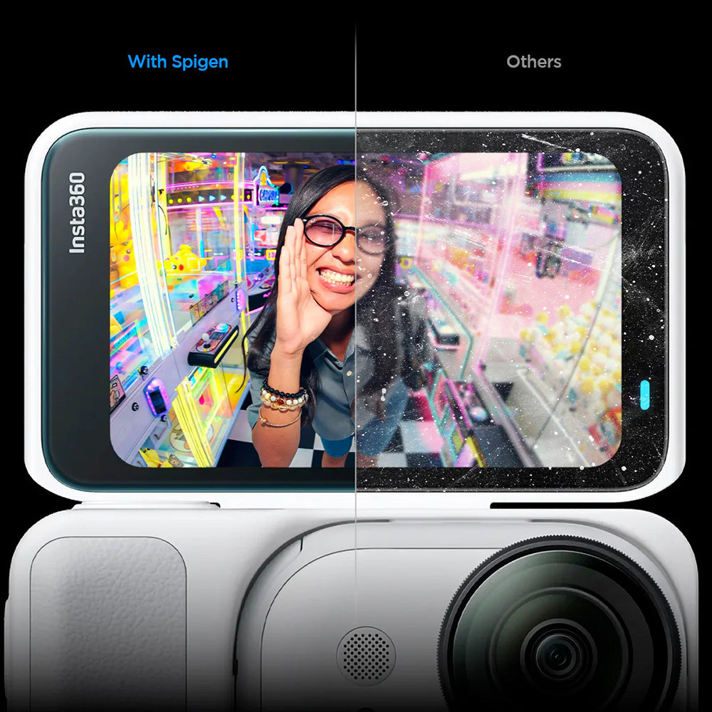 Spigen GlastR Slim Screen Protector for Insta360 Go Ultra, Tempered Glass, Set of 2 Pieces AGL11171