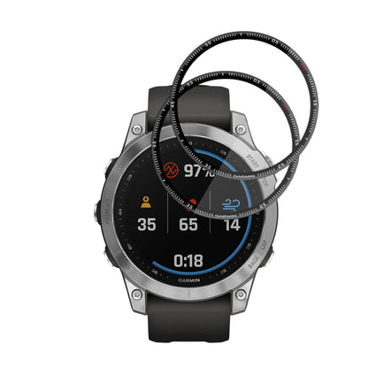 Techsuit Nano Flex Protection Film for Garmin Fenix 7, Set of 2 Pieces, Plastic, Black