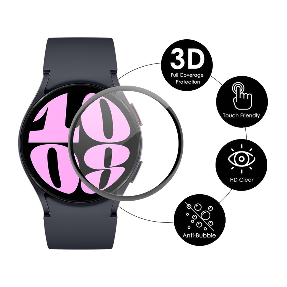 Techsuit Nano Flex Protection Film for Nothing CMF Watch 3 Pro, Set of 2 pieces, Plastic, Black