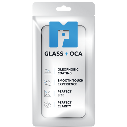 Screen Glass + OCA MP compatible with Apple iPhone 12 Pro Max, Black
