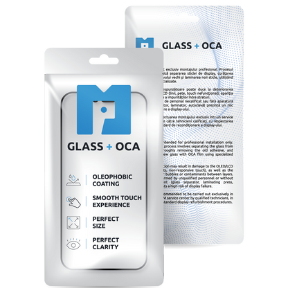 Screen Glass + OCA MP compatible with Samsung Galaxy S25+ S936, Black
