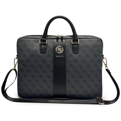 Guess 4G Round Classic Logo Bag for 16-inch Laptop, Black