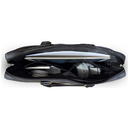 Guess 4G Round Classic Logo Bag for 16-inch Laptop, Black