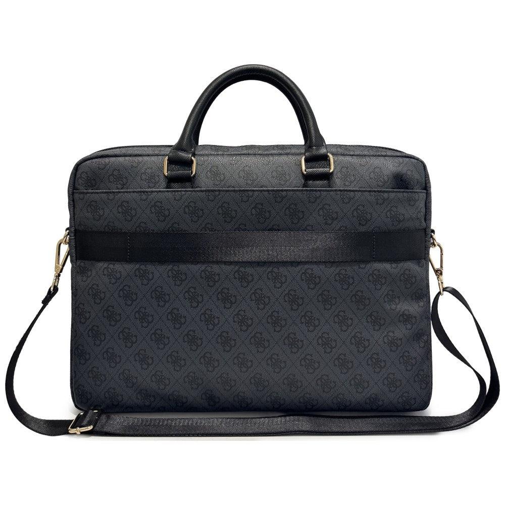 Guess 4G Round Classic Logo Bag for 16-inch Laptop, Black