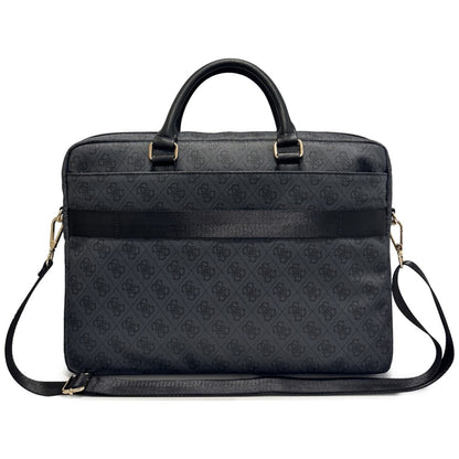 Guess 4G Round Classic Logo Bag for 16-inch Laptop, Black