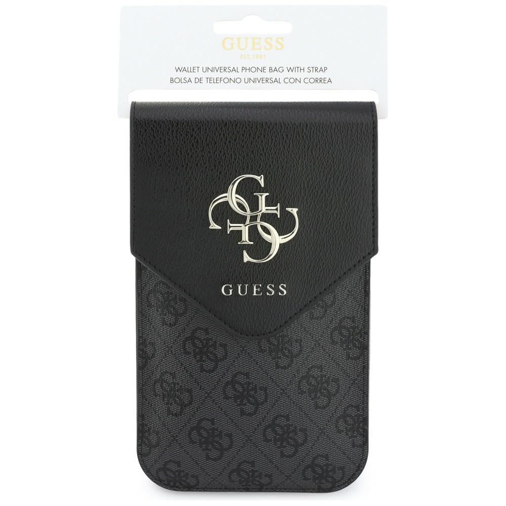 Universal Phone Bag, Guess, 4G Grained Classic Logo, Black