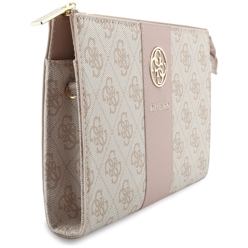 Universal Phone Bag, Guess, 4G Round Classic Logo Stripe, Pink