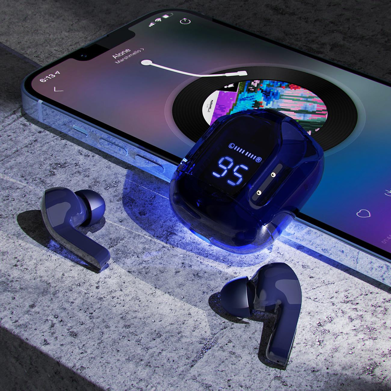 Acefast T6 Bluetooth Handsfree, TWS, Navy Blue