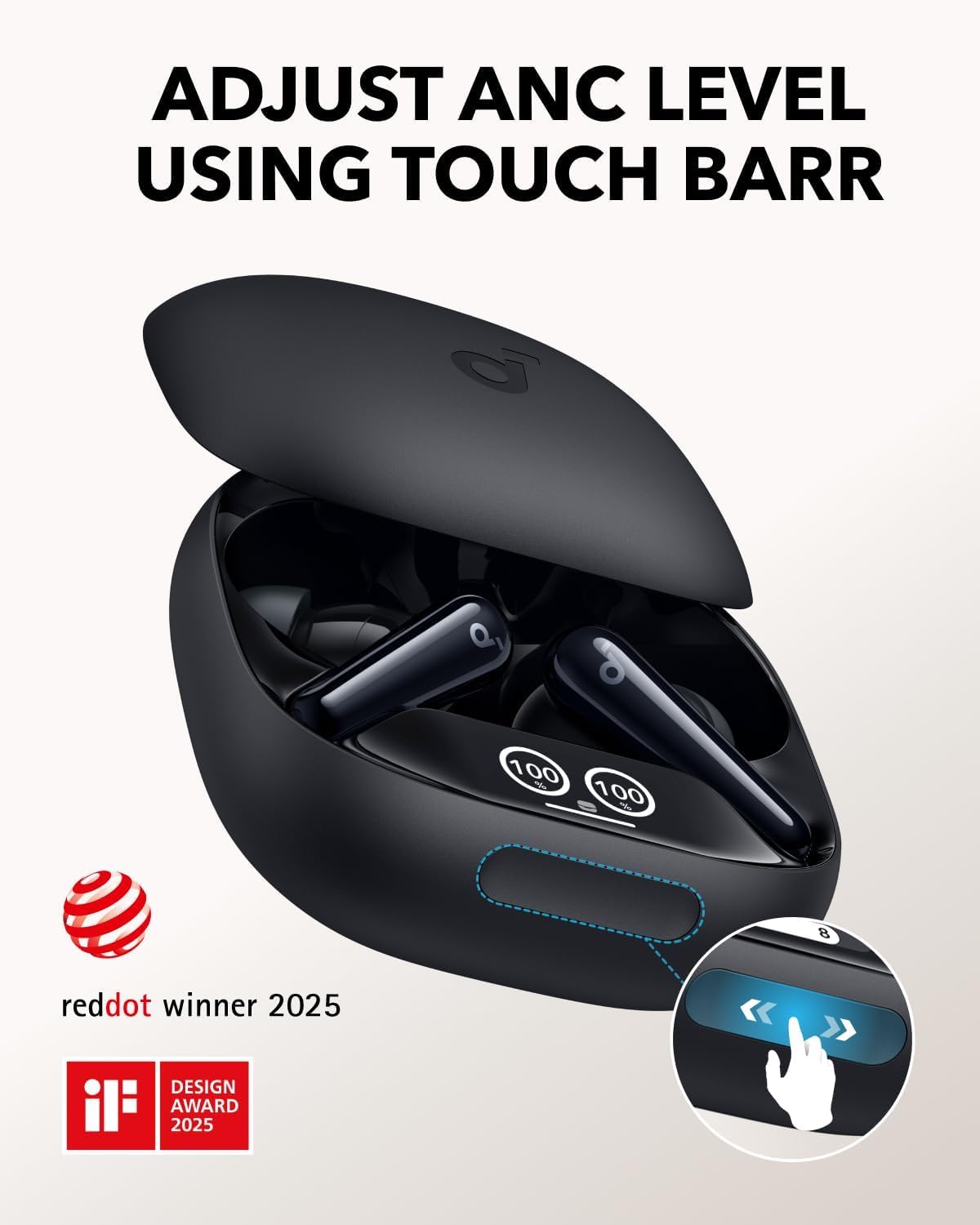 Handsfree Bluetooth Anker Soundcore Liberty 4 Pro, TWS, ANC, Black A3954G11