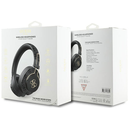 Handsfree Bluetooth Guess 4G Metal Logo, A2DP, Black