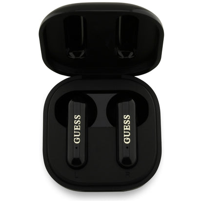 Handsfree Bluetooth Guess 4G Metal Logo, TWS, Black