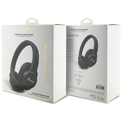 Handsfree Bluetooth Guess 4G Tone on Tone Script Logo, A2DP, Black