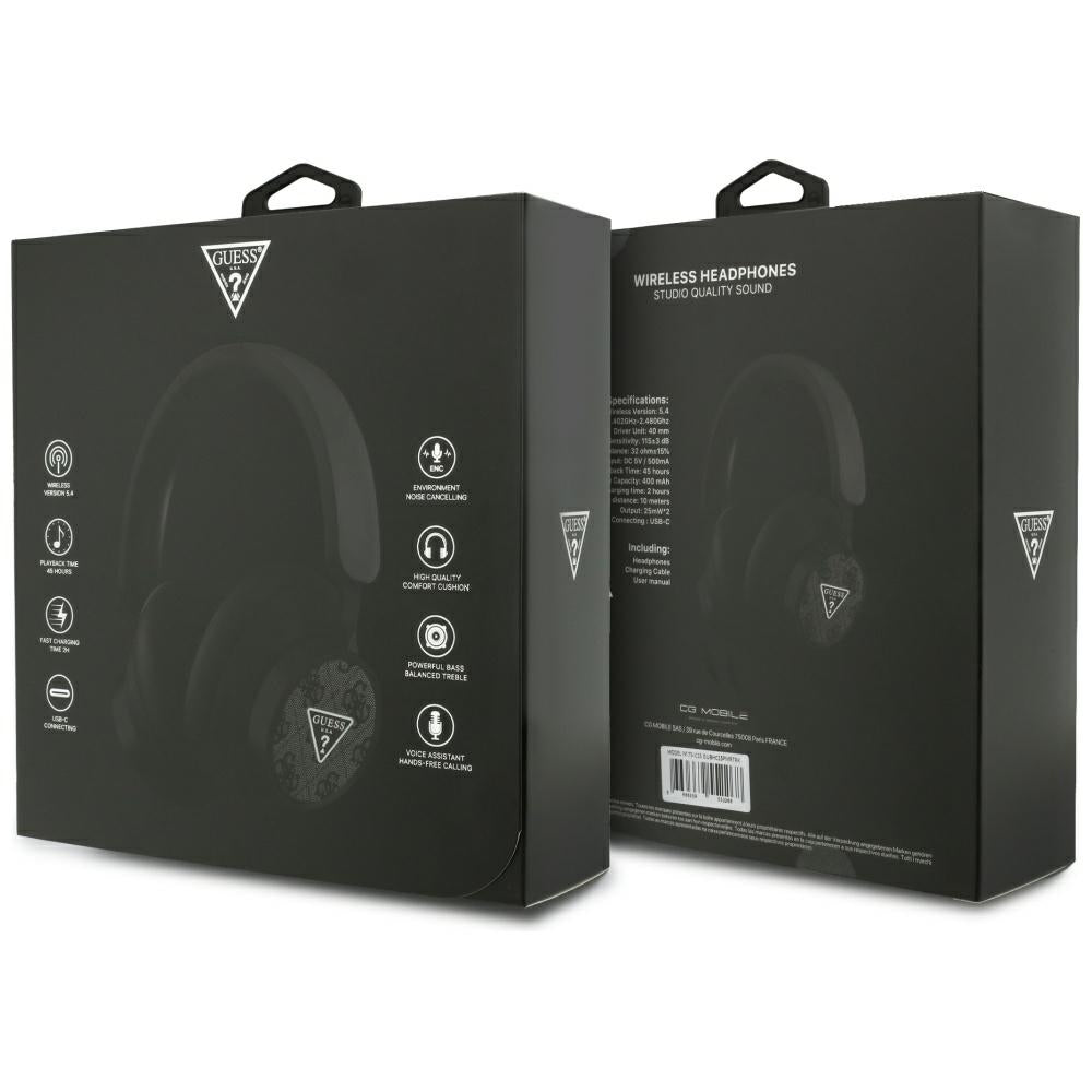 Handsfree Bluetooth Guess 4G Triangle Logo, A2DP, Black