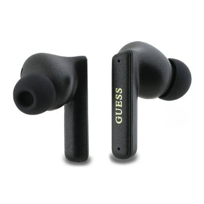 Handsfree Bluetooth Guess Capsule Printed Logo, TWS, ANC, Black