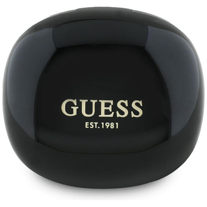 Handsfree Bluetooth Guess Flat Classic Logo Electroplated, TWS, Black