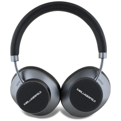 Karl Lagerfeld Saffiano Elongated Bluetooth Handsfree, A2DP, ANC, Black