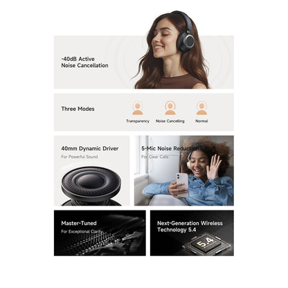 Handsfree Bluetooth McDodo HP-5820 T03, A2DP, ANC, Black