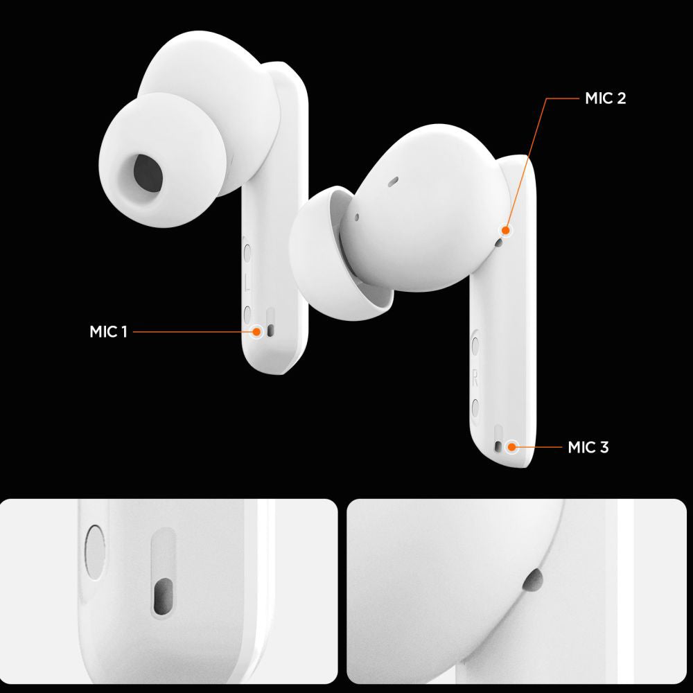 Handsfree Bluetooth Spigen SA2402, TWS, ANC, Black ASD07888