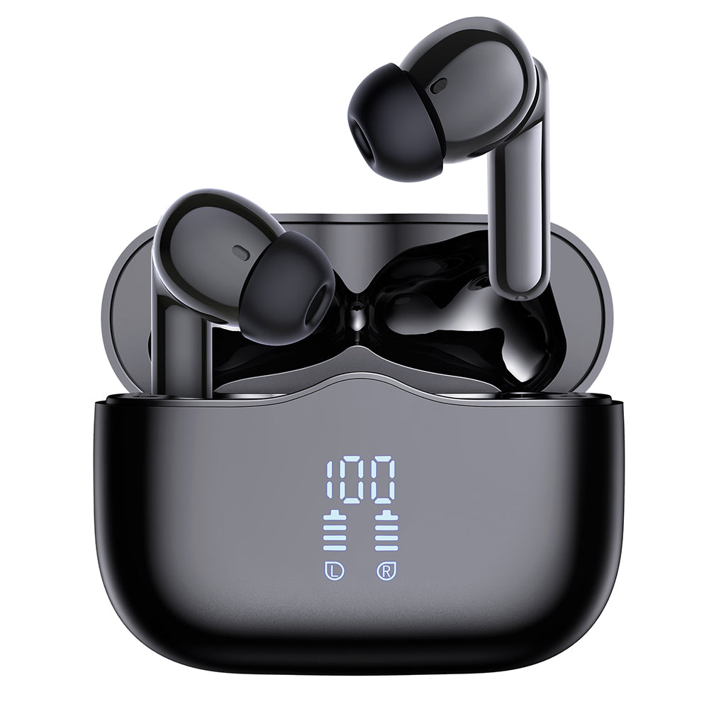 Handsfree Bluetooth Techsuit CW2 VelarX One, TWS, ANC, Black