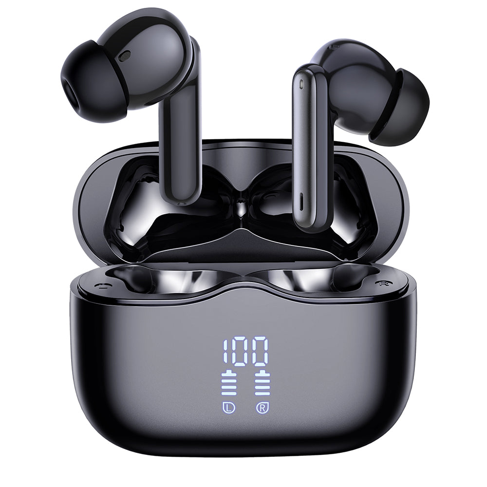 Handsfree Bluetooth Techsuit CW2 VelarX One, TWS, ANC, Black
