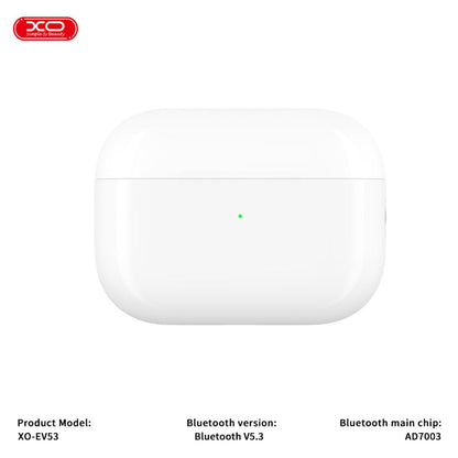 Bluetooth Handsfree XO Design EV53, TWS, ANC, White