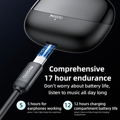 Handsfree Bluetooth Yesido TWS26, TWS, Black