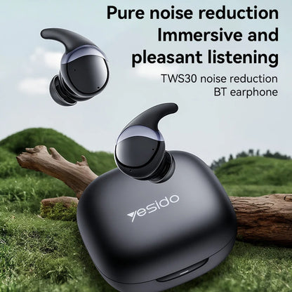 Handsfree Bluetooth Yesido TWS30, TWS, ANC, Black