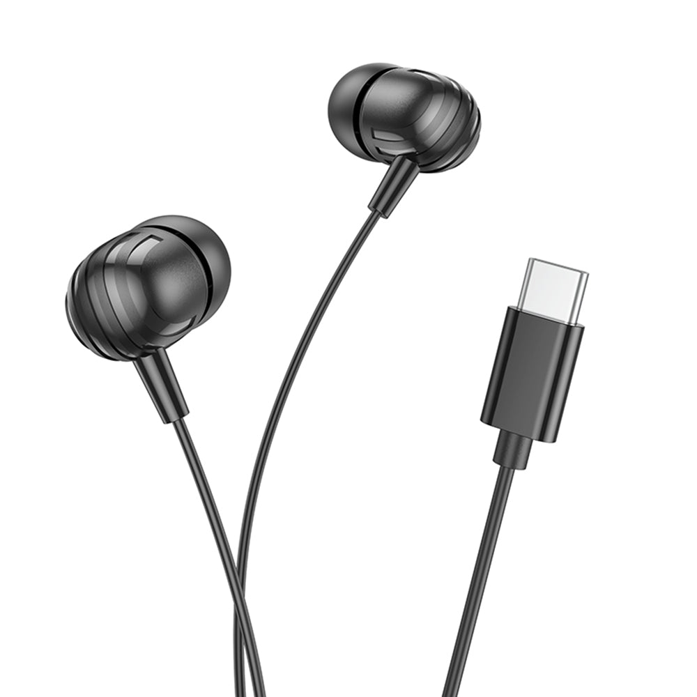Handsfree USB-C Borofone BM77 Delicious, Black
