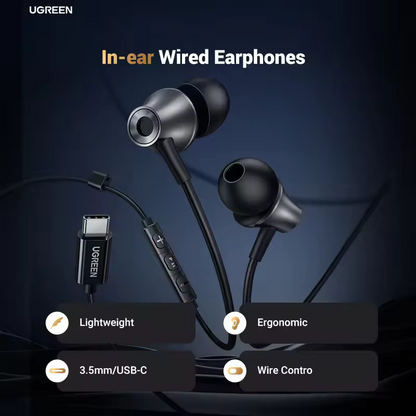 UGREEN EP105 USB-C Handsfree, Black