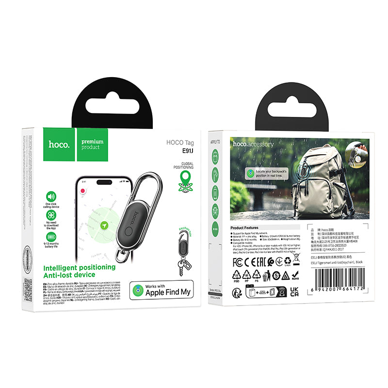 HOCO SmartTag E91J for iOS Series, Black