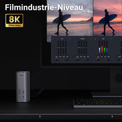 UGREEN Pro CM555 Multifunctional Hub, 13in1, Grey