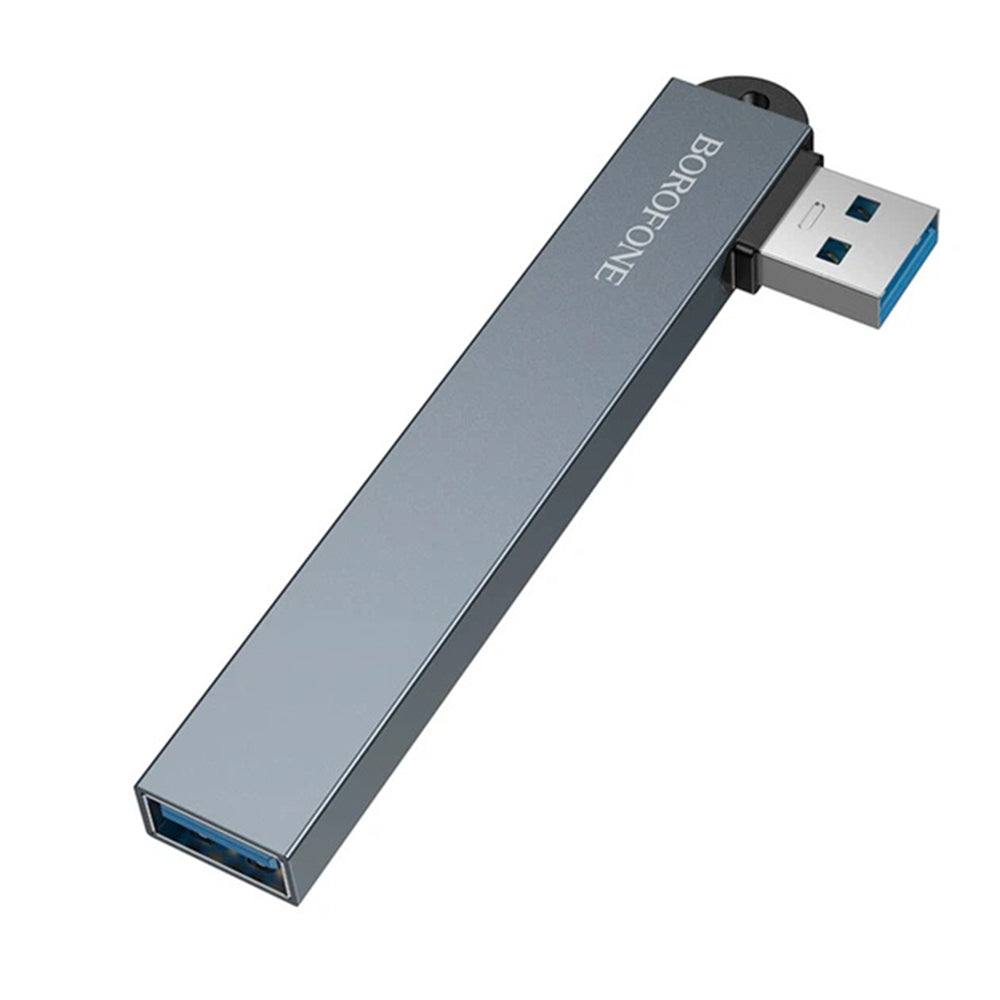 Borofone FH1 USB Hub, 4in1, Gray