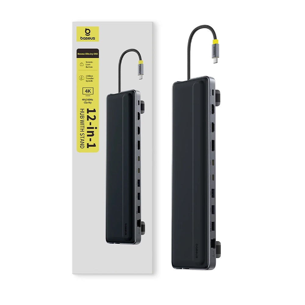 Baseus EliteJoy EH3 USB-C Hub, 12in1, Gray B00051300111-00